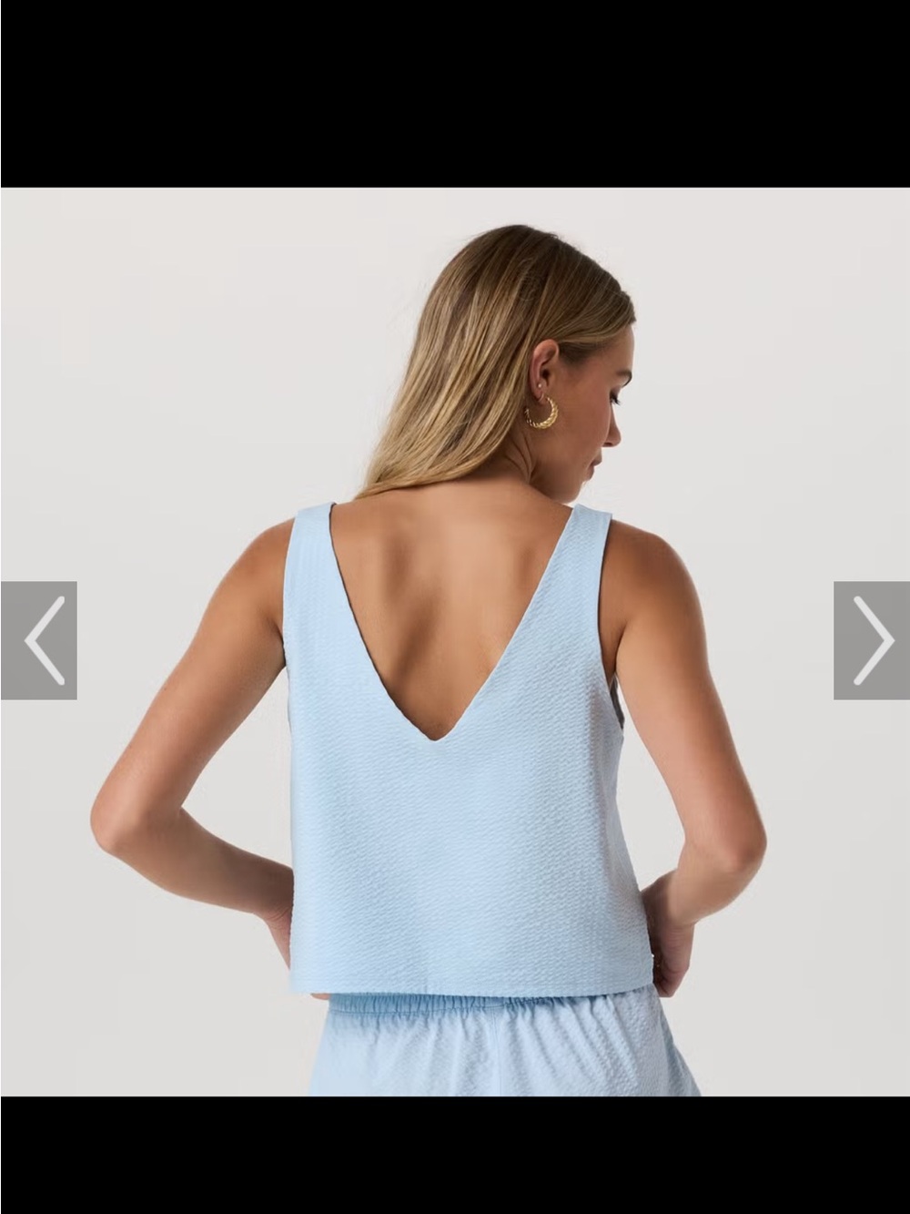 Vuori Villa Textured Crop Tank - Picture 3 of 5